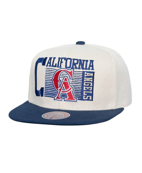 Men's Cream California Angels Cooperstown Collection Speed Zone Snapback Hat