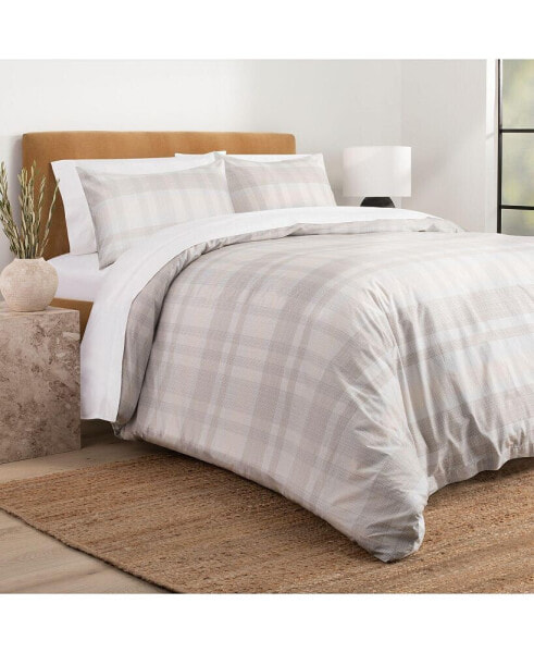 Glen Plaid Duvet Cover Set - Full/Queen