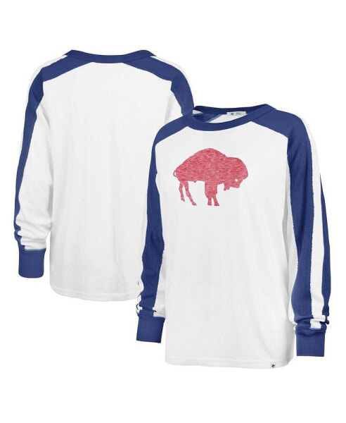 Women's White Buffalo Bills Premier Caribou Long Sleeve T-Shirt