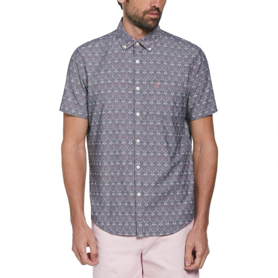 ORIGINAL PENGUIN Chambray Aop Paddles short sleeve shirt