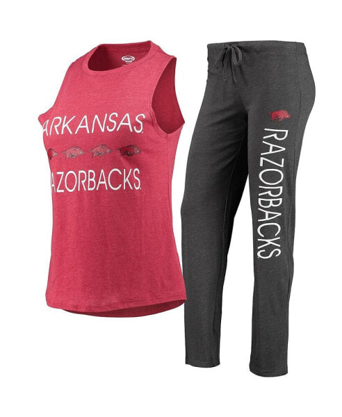 Пижама Concepts Sport женская серо-красная Arkansas Razorbacks