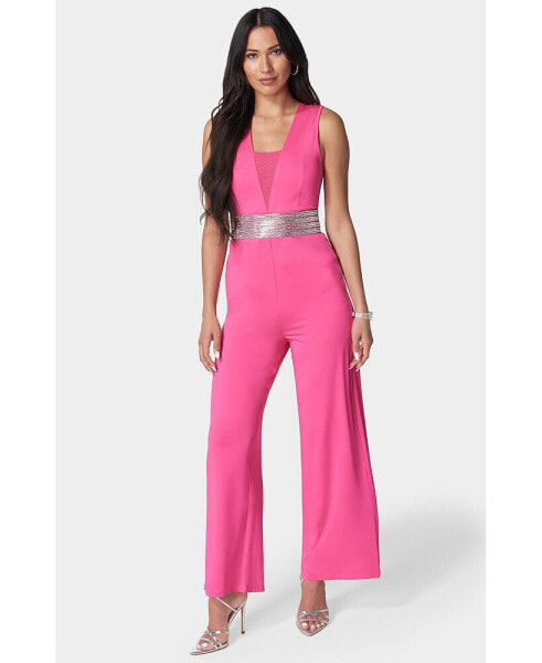 Women's Embellished Wide Leg Jumpsuit