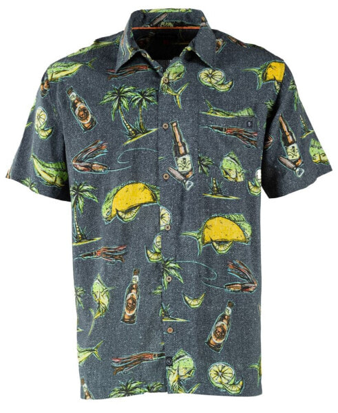 Men's Taco Night Short-Sleeve Button-Front Shirt