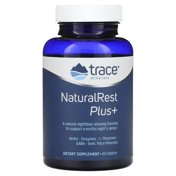 Витамины для здорового сна Trace Minerals NaturalRest Plus+, 60 таблеток