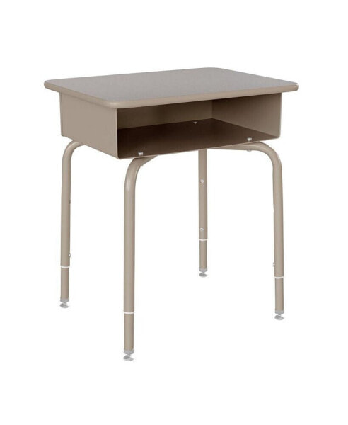 Student Desk With Open Front Metal Book Box - School Desk