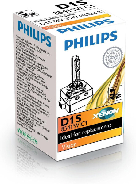 Philips Xenon Vision 85415VIC1 Bulb [Energy Class A]