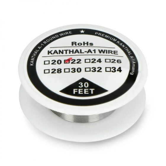 Kanthal A1 resistance wire 0,64mm 4,9Ω/m - 9,1m