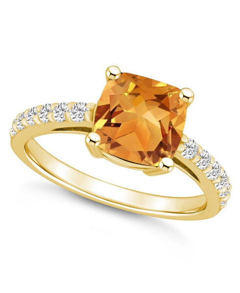 Кольцо Macy's Citrine and Diamond 8947.