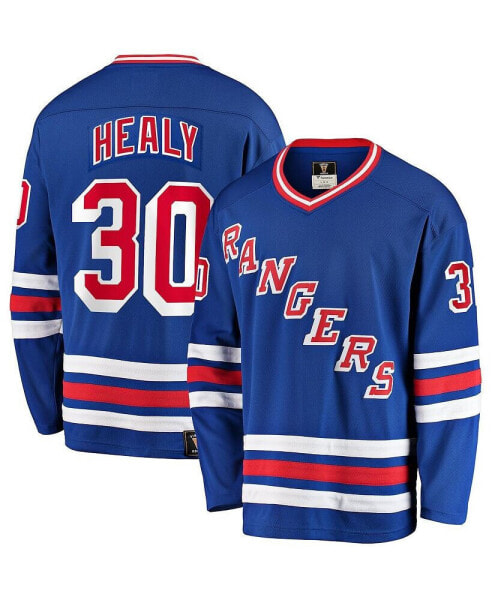 Men's Glenn Healy Blue New York Rangers Premier Breakaway Retired Player Jersey