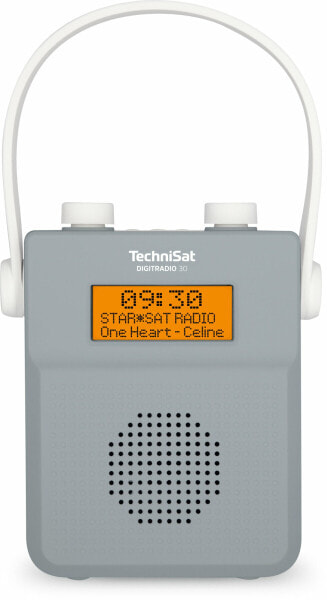 TechniSat Digitradio 30 weiß/grau DAB+ Duschradiom.Bluetooth-Audiostreaming
