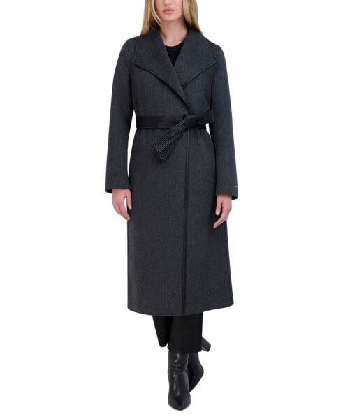Women's Wool Blend Belted Wrap Coat