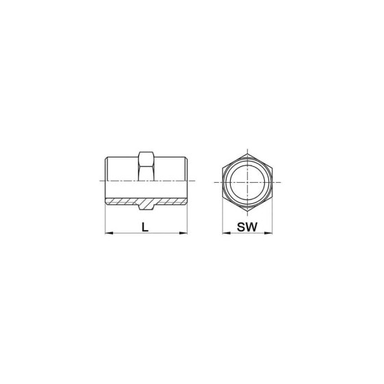 Springer Doppelnippel NPS=3/4" 340, 6-kant L 39 mm, VE: 10