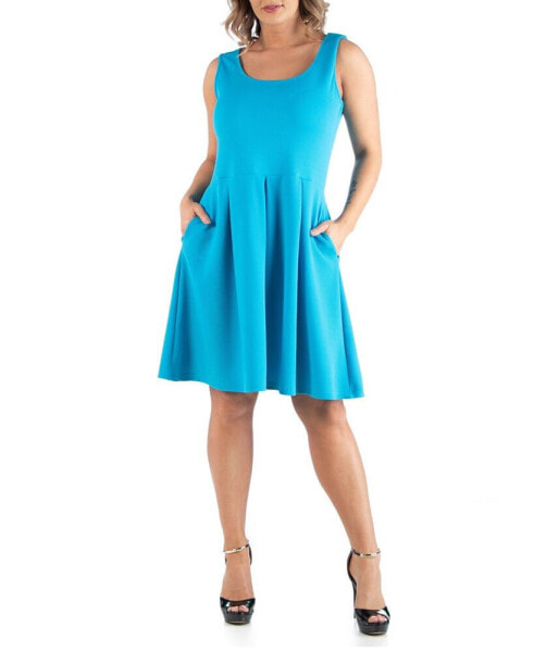 Women's Plus Size Sleeveless Dress