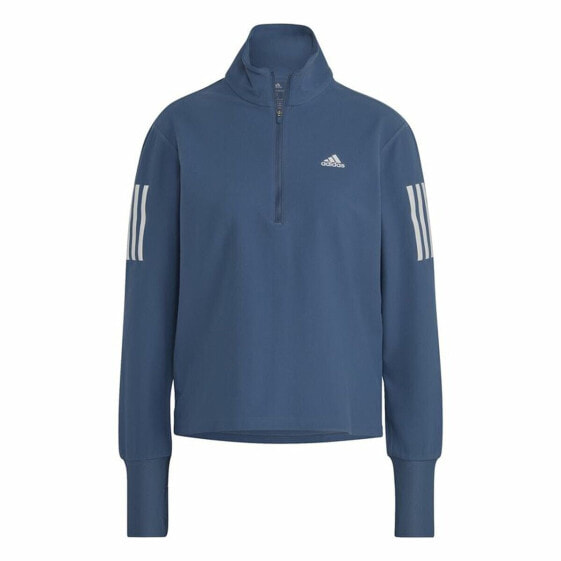 Футболка с длинным рукавом Adidas Own the Run 1/2 Zip Индиго