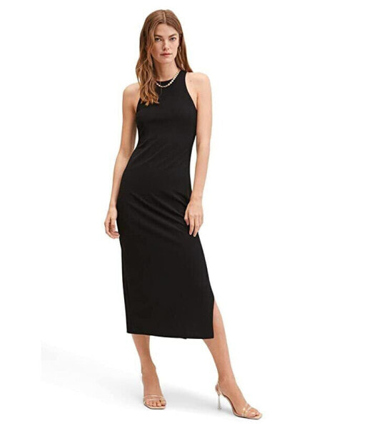 MANGO 291315 Women's Sprio Midi Dress Black size 2