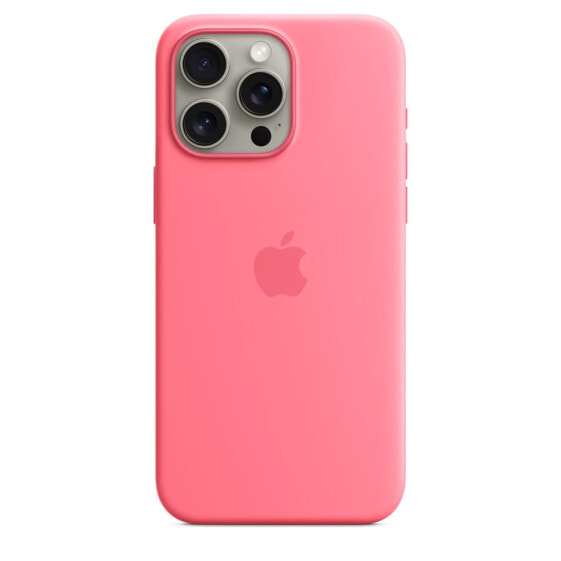 Apple iPhone 15 Pro Max Silikon Case mit MagSafe"Pink iPhone 15 Pro Max