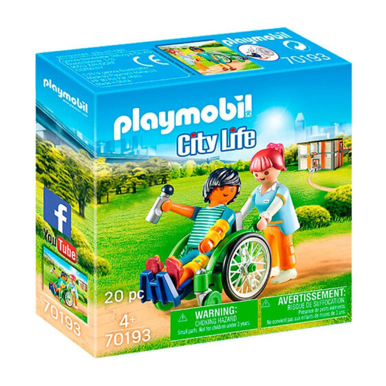 Фигурка Playmobil Пациент на инвалидной коляске