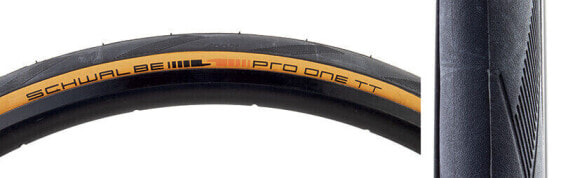 Покрышка для велосипеда Schwalbe Pro One TT Tubeless, 700 x 25, Черно-коричневая, Evolution Line, Addix Race
