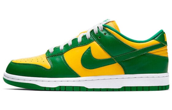 Кроссовки Nike Dunk Low Brazil (2020) (Желтый, Зеленый)