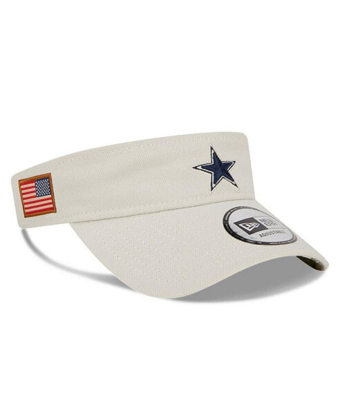 Men's Stone Dallas Cowboys 2023 Salute To Service Visor