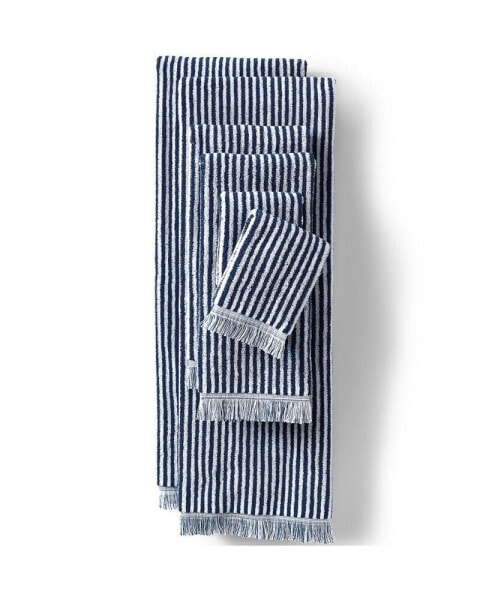 Cotton Yarn-dyed Stripe 6-Piece Bath Towel Set