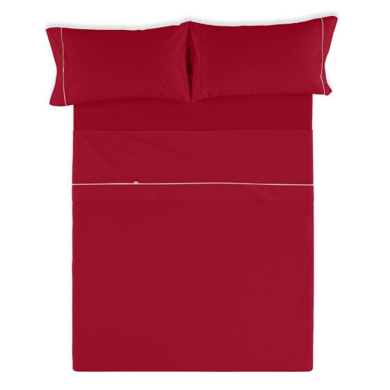 Комплект постельного белья без наполнения Alexandra House Living Бордовый King size 4 предмета.