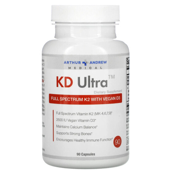 KD Ultra, Full Spectrum K2 with Vegan D3, 90 Capsules