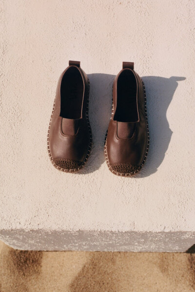 Leather espadrilles