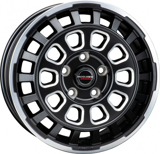 Колесный диск литой Borbet CW7 black rim window polished matt 7.5x18 ET53 - LK5/130 ML78.1