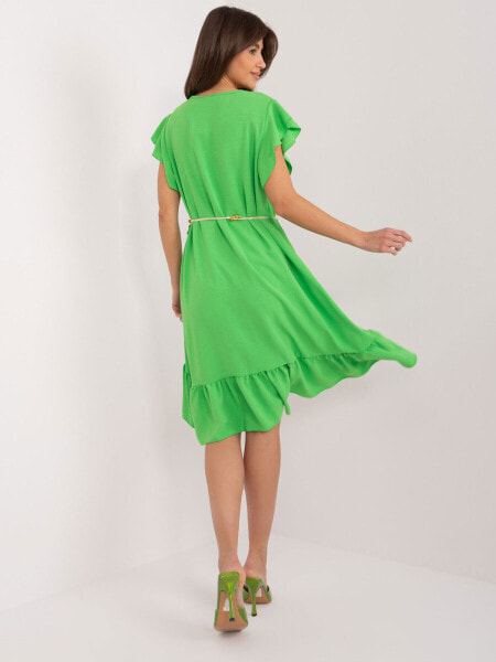 Sukienka-DHJ-SK-8921.21-jasny zielony