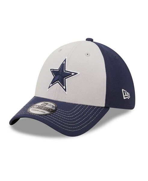 Men's Gray, Navy Dallas Cowboys Classic 39THIRTY Flex Hat