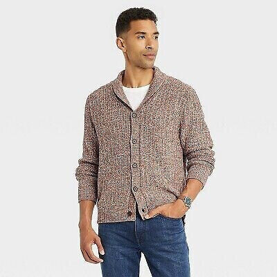 Men's Shawl Collared Sweater Cardigan - Goodfellow & Co Brown S