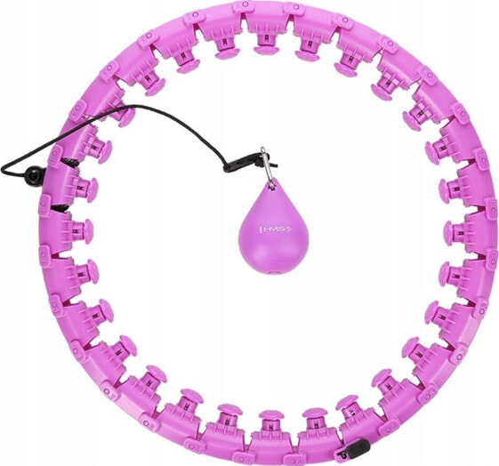 HMS HHW12 PLUS SIZE HULA HOP VIOLET Z WYPUSTKAMI I OBCIĄŻNIKIEM HMS