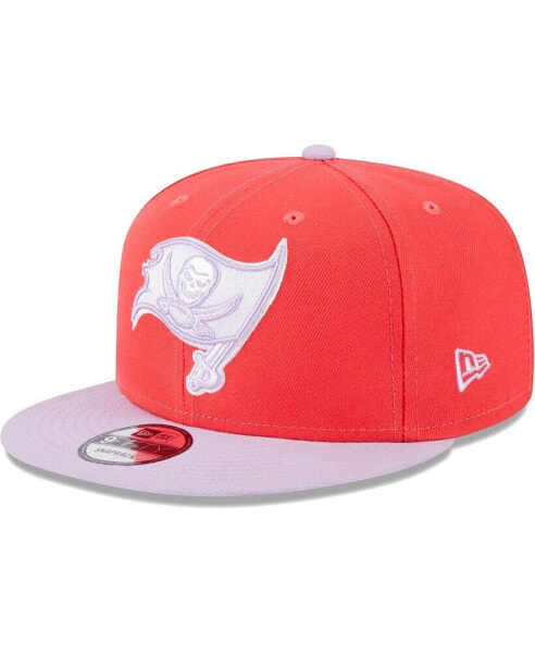 Men's Red, Lavender Tampa Bay Buccaneers Two-Tone Color Pack 9FIFTY Snapback Hat