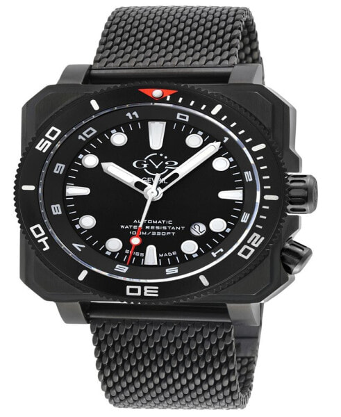 Men's XO Submarine Black Stainless Steel Watch 44mm