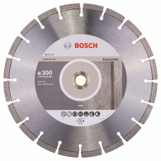 Bosch Diamanttrennscheibe Standard for Concrete 300 x 20/25,40 x 2,8 x 10 mm