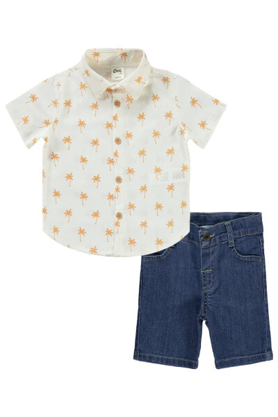 Комплект для мальчика Civil Baby с шортами 6-18 мес. цвета Экрю