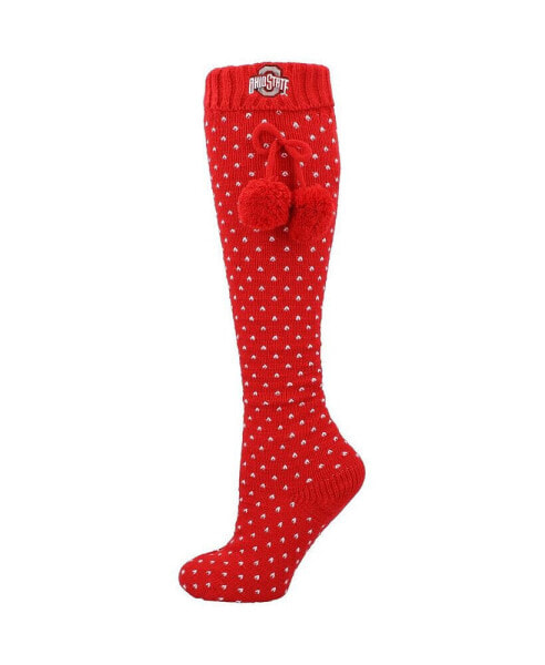 Women's Scarlet Ohio State Buckeyes Knee High Socks