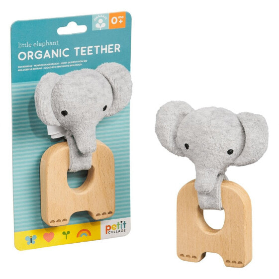 PETIT COLLAGE Little Elephant Organic Teether