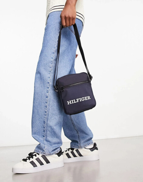 Tommy Hilfiger mini reporter bag in blue