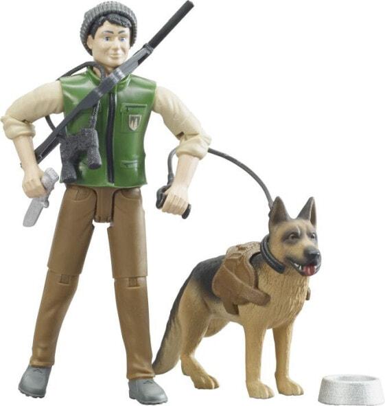 Игровой набор Bruder Forester with Dog and Equipment bworld (Бригада лесников со собакой и оборудованием)