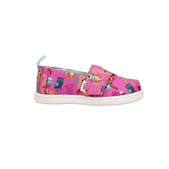 TOMS Alpargata Graphic Slip On Toddler Girls Pink Flats Casual 10018648T