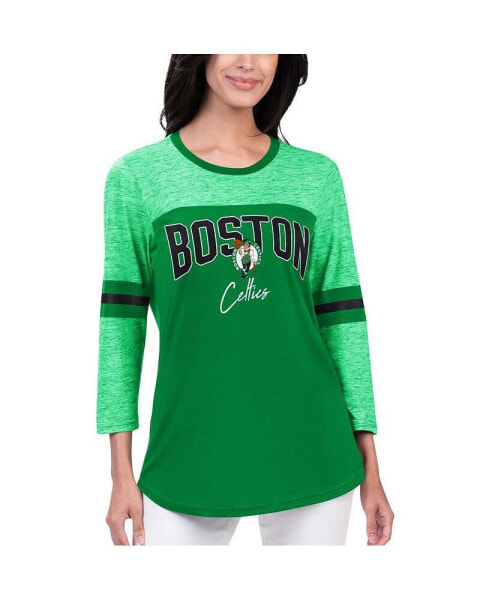 Women's Kelly Green Boston Celtics Play the Game Three-Quarter Sleeve T-shirt
