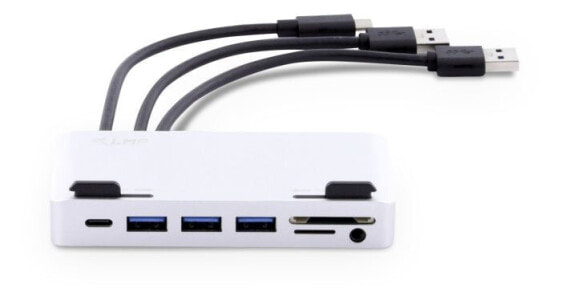 LMP USB-C Attach Dock Pro - USB 3.2 Gen 1 (3.1 Gen 1) Type-C - Silver - MicroSD (TransFlash) - SDHC - 3.5mm - HDMI - Mini DisplayPort - USB 3.2 Gen 1 (3.1 Gen 1) Type-C - VGA - Aluminium - USB
