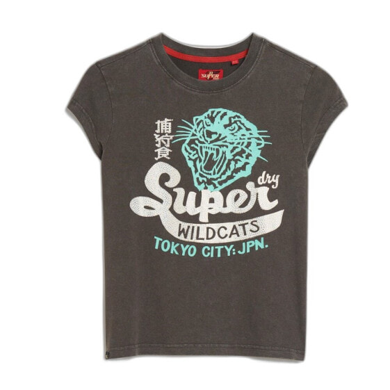 SUPERDRY Embellished Poster Cap SLV short sleeve T-shirt