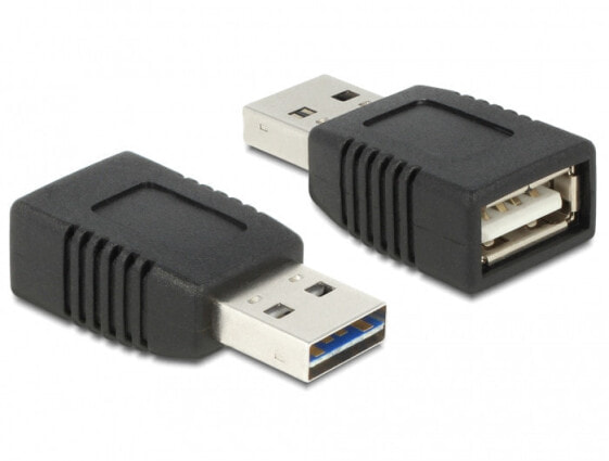 Delock EASY-USB, USB, USB, Black