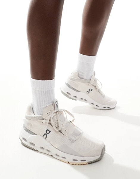 ON Cloudnova Form 2 all day trainers in all white