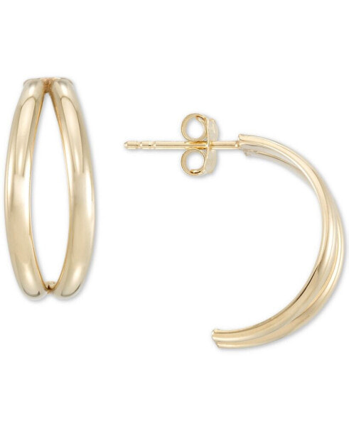 Серьги Macy's Banana Hoop  Gold