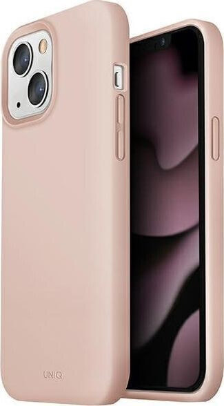 Чехол для смартфона Uniq Etui Lino Apple iPhone 13 розовый