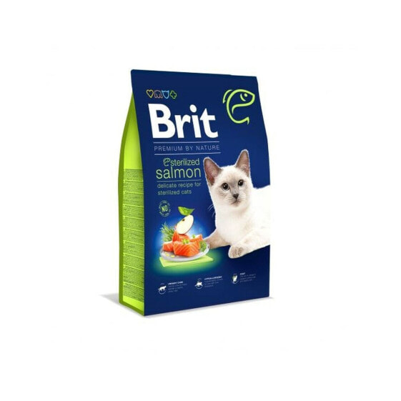 Корм для котов Brit PREMIUM BY NATURE STERILIZED Для взрослых Лососевый индейка 1,5 Kg